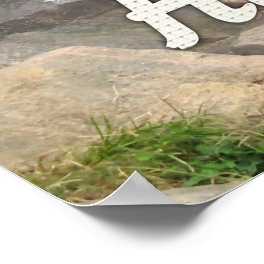 Reizen overal - WatervalPoster Poster (Hoek)