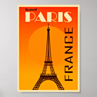 Reizen Parijs Retro Poster