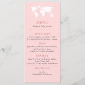 Reizen Passport Reiskaart Avontuur Baby shower Menu (Voorkant)