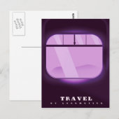 Reizen - Per Locomotief Briefkaart (Voorkant / Achterkant)