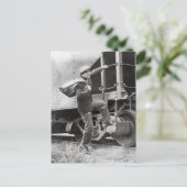 Reizen per spoor, 1935 briefkaart (Staand voorkant)