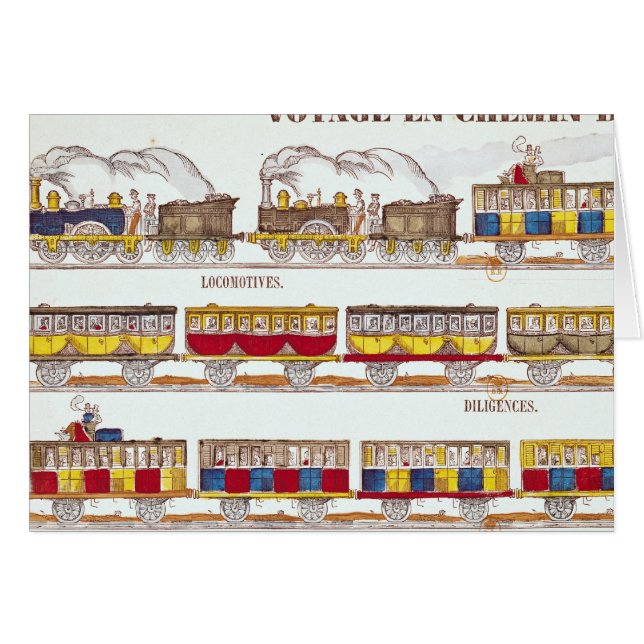 Reizen per spoor in 1845 (Voorkant Horizontaal)