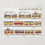 Reizen per spoor in 1845 briefkaart