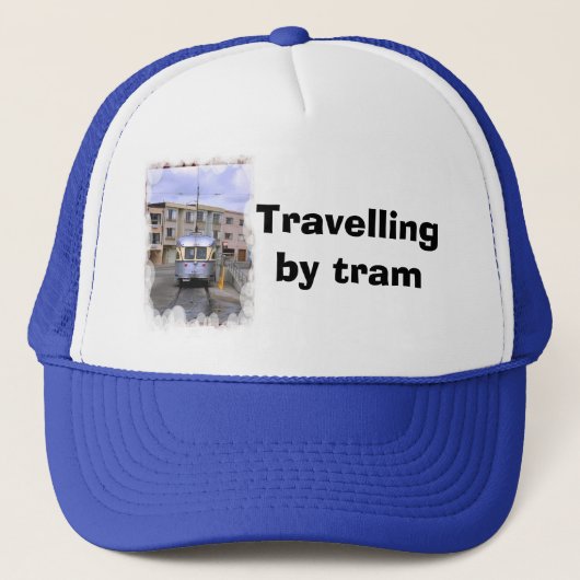 Reizen per tram trucker pet (Voorkant)