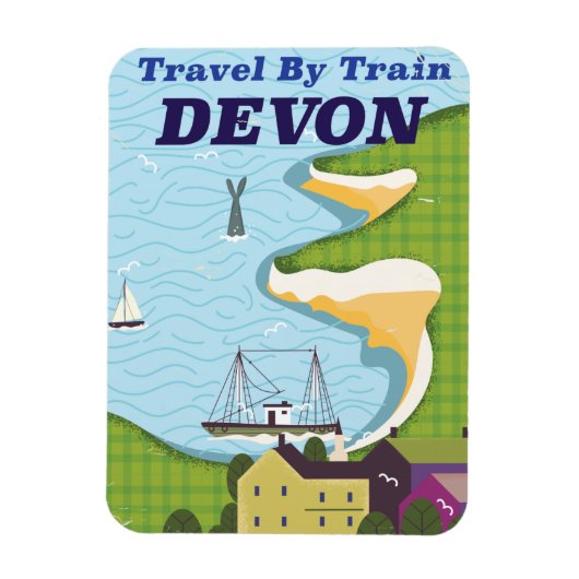 Reizen per trein Devon Magneet (Verticaal)