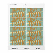 Reizen per trein etiket (Full Sheet)
