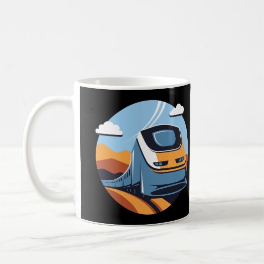 Reizen per trein koffiemok (Links)