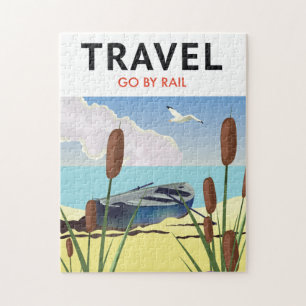 Reizen per trein legpuzzel