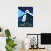 "Reizen per trein" New York - Chicago Poster (Thuiskantoor)