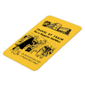 Reizen per trein-Pennsylvania Railroad foto magnee Magneet (Linkerzijde)