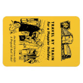 Reizen per trein-Pennsylvania Railroad foto magnee Magneet (Horizontaal)