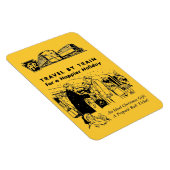 Reizen per trein-Pennsylvania Railroad foto magnee Magneet (Rechterzijde)