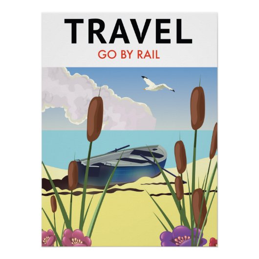 Reizen per trein perfect poster (Voorkant)