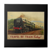 Reizen per trein tegeltje (Voorkant)