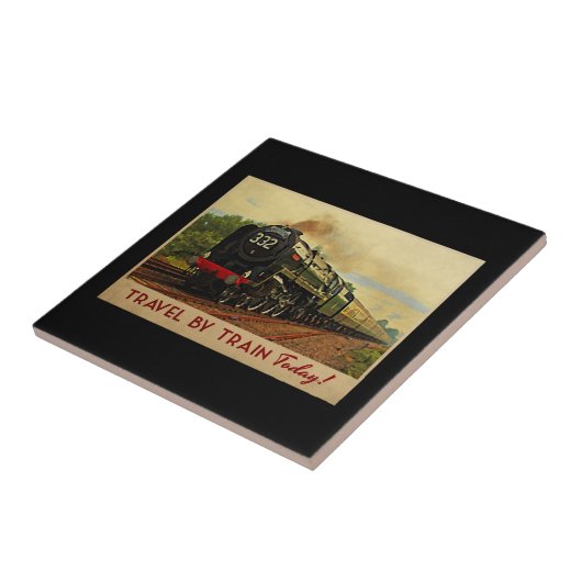Reizen per trein tegeltje (Zijkant)