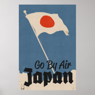 Reizen per vliegtuig Japan Poster