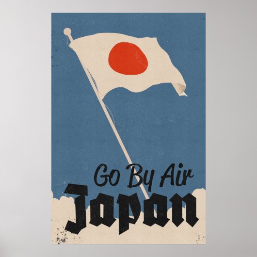 Reizen per vliegtuig Japan Poster (Voorkant)