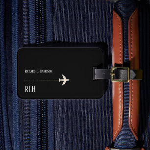 Reizen per Vliegtuig Minimalistisch Klassevol Zwar Bagagelabel