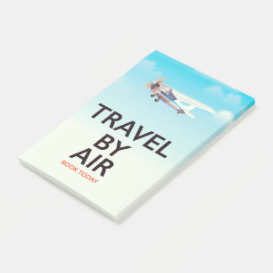Reizen per vliegtuig poster post-it® notes