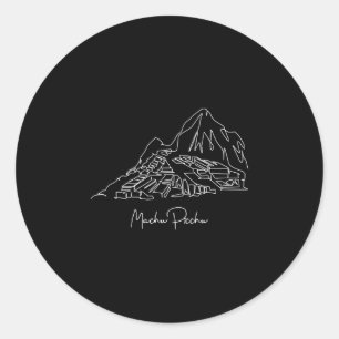 Reizen Peru Lima Machu Picchu Cusco Gezinsvakantie Ronde Sticker