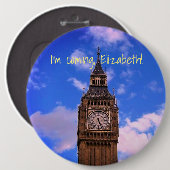 Reizen Plezier Engeland Ronde Button 6,0 Cm (Voorkant /achterkant)