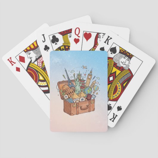 Reizen Pokerkaarten (Achterkant)