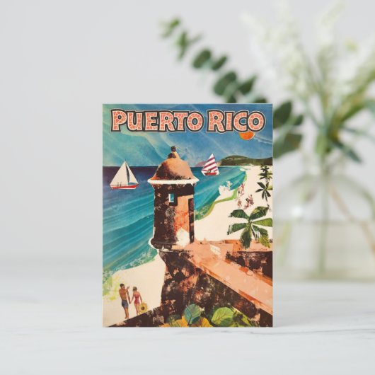 Reizen Puerto Rico Briefkaart (Staand voorkant)