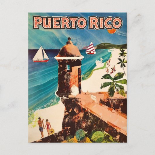 Reizen Puerto Rico Briefkaart (Voorkant)