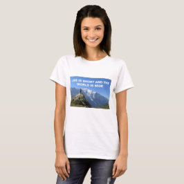 Reizen Quote Bergen Mont Blanc T-shirt
