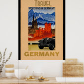 Reizen, reizen in Duitsland  Poster (Keuken)