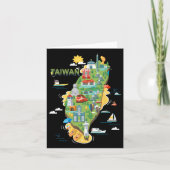 Reizen Rond Azië Taiwan Taipei Gezinsvakantie S Kaart (Voorkant)