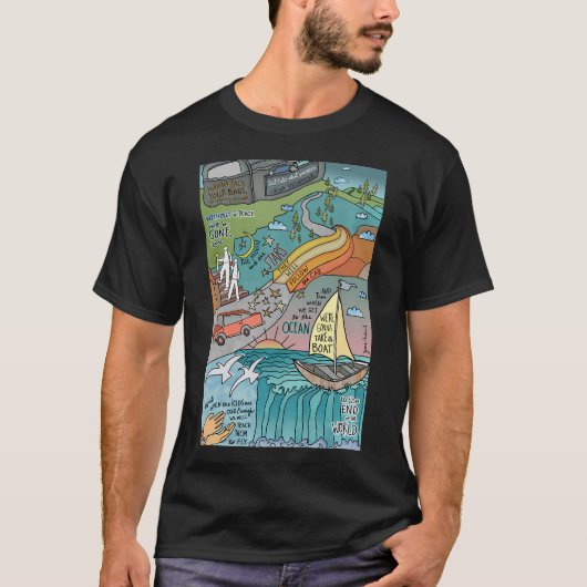 reizen sfeer t-shirt (Voorkant)