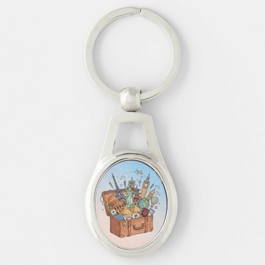 Reizen Sleutelhanger (Voorkant)