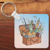 Reizen Sleutelhanger (Voorkant)