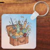 Reizen Sleutelhanger (Achterkant)