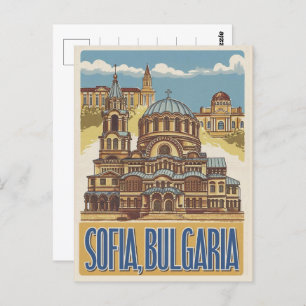 Reizen Sofia, Bulgarije  geschenken en souvenirs Briefkaart