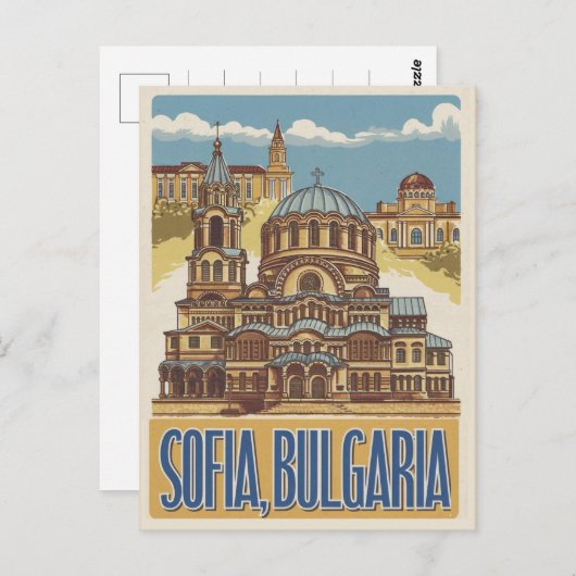 Reizen Sofia, Bulgarije  geschenken en souvenirs Briefkaart (Voorkant / Achterkant)