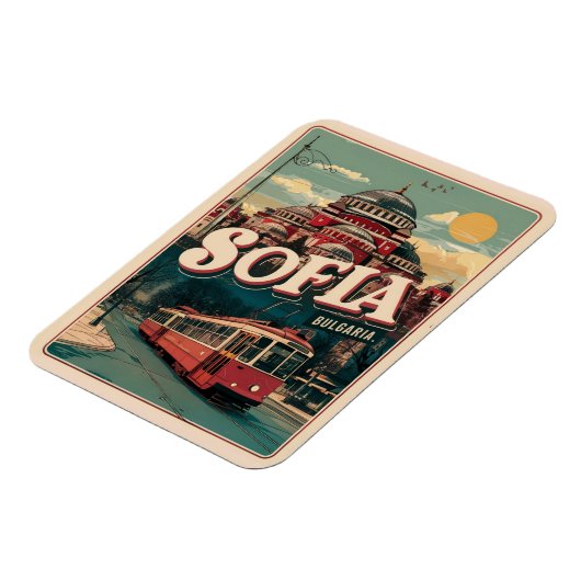 Reizen Sofia, Bulgarije  geschenken en souvenirs Magneet (Linkerzijde)