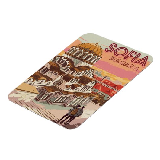 Reizen Sofia, Bulgarije  geschenken en souvenirs Magneet (Linkerzijde)