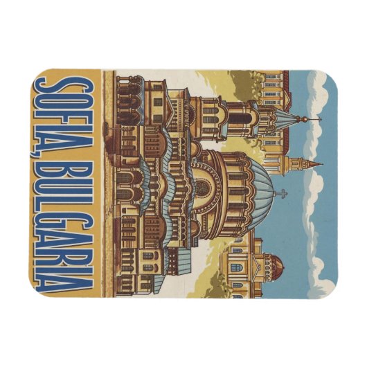 Reizen Sofia, Bulgarije  geschenken en souvenirs Magneet (Horizontaal)