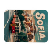 Reizen Sofia, Bulgarije  geschenken stadstram Magneet (Horizontaal)