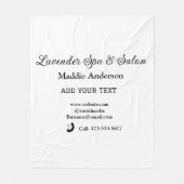 Reizen Spa Salon Gasteninformatie Vakantie Strand Fleece Deken (Voorkant)