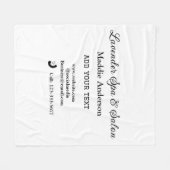 Reizen Spa Salon Gasteninformatie Vakantie Strand Fleece Deken (Voorkant (Horizontaal))