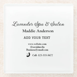 Reizen Spa Salon Gasteninformatie Vakantie Strand Glazen Onderzetter