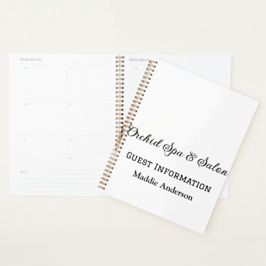 Reizen Spa Salon Gasteninformatie Vakantie Strand Planner (Display)