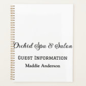 Reizen Spa Salon Gasteninformatie Vakantie Strand Planner (Voorkant)