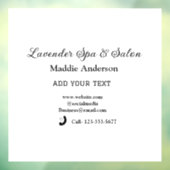 Reizen Spa Salon Gasteninformatie Vakantie Strand Raamsticker (Vel 3)