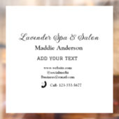 Reizen Spa Salon Gasteninformatie Vakantie Strand Raamsticker (Vel 2)