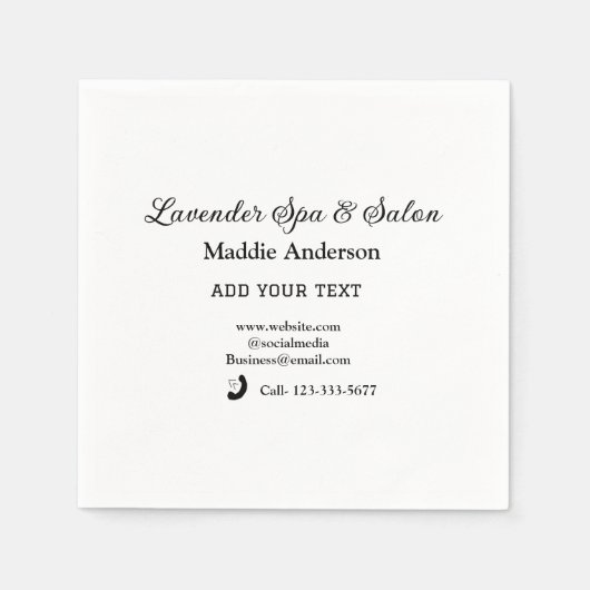 Reizen Spa Salon Gasteninformatie Vakantie Strand Servet (Voorkant)