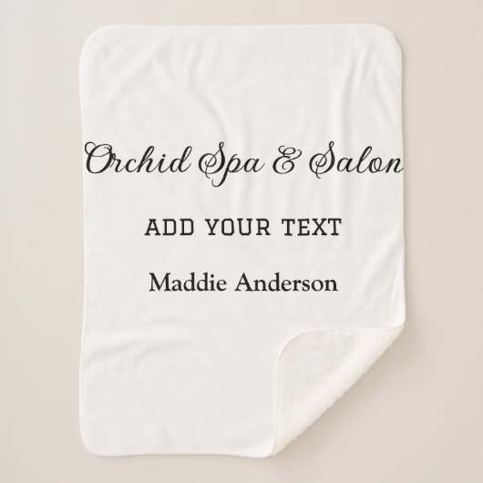 Reizen Spa Salon Gasteninformatie Vakantie Strand Sherpa Deken (Voorkant)